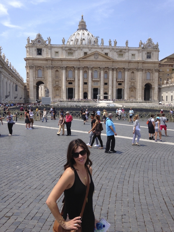 In front of St. Peter's Basilica