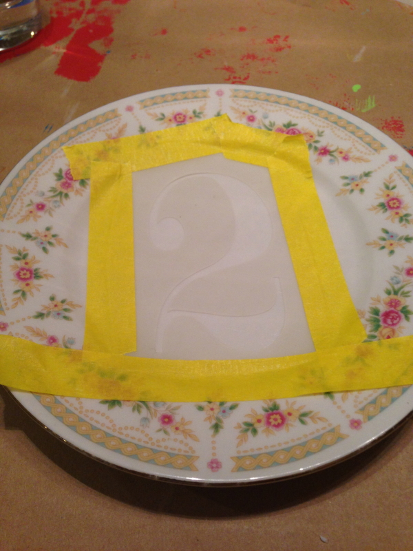 How to Stencil a Plate - Perfectly Disheveled