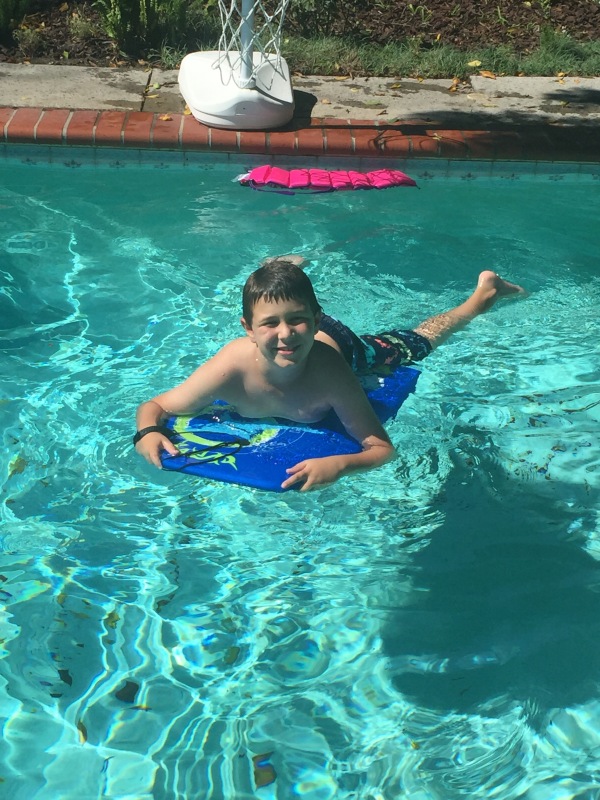Who said boogie boards weren't fun in the pool too?!