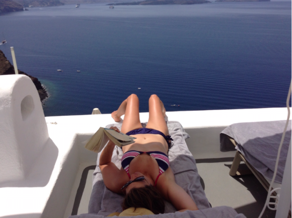 Me. Honeymooning in Santorini, Greece. June 2014